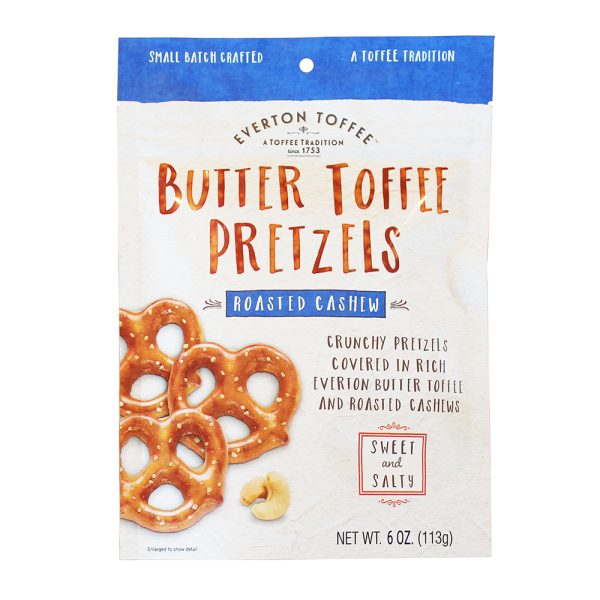 Butter Toffee Pretzels - Roasted Cashew 6 oz