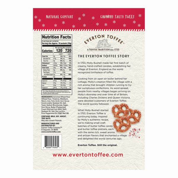 Butter Toffee Pretzels - Peppermint Crunch 6 oz - Image 2